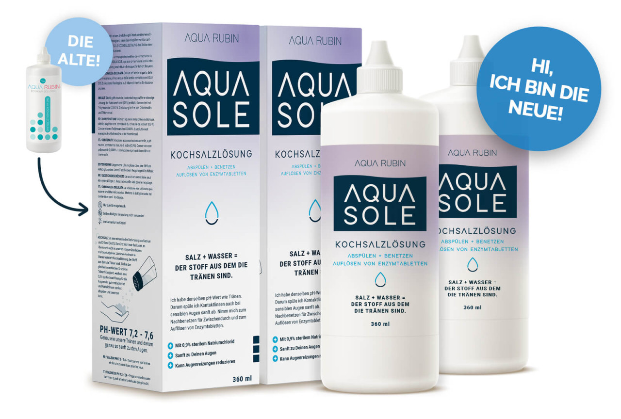 Aqua Rubin - Kochsalzlösung (2x360ml)
