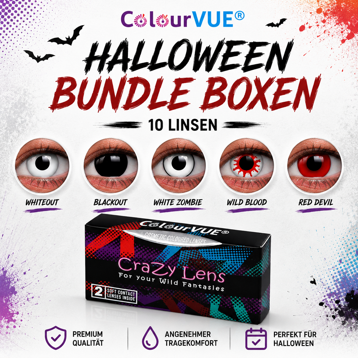 Colourvue Halloween Box S (5x2 Linsen)