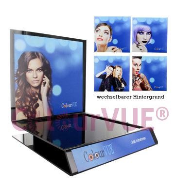 Display inkl. 5 austauschbarer Hintergründe